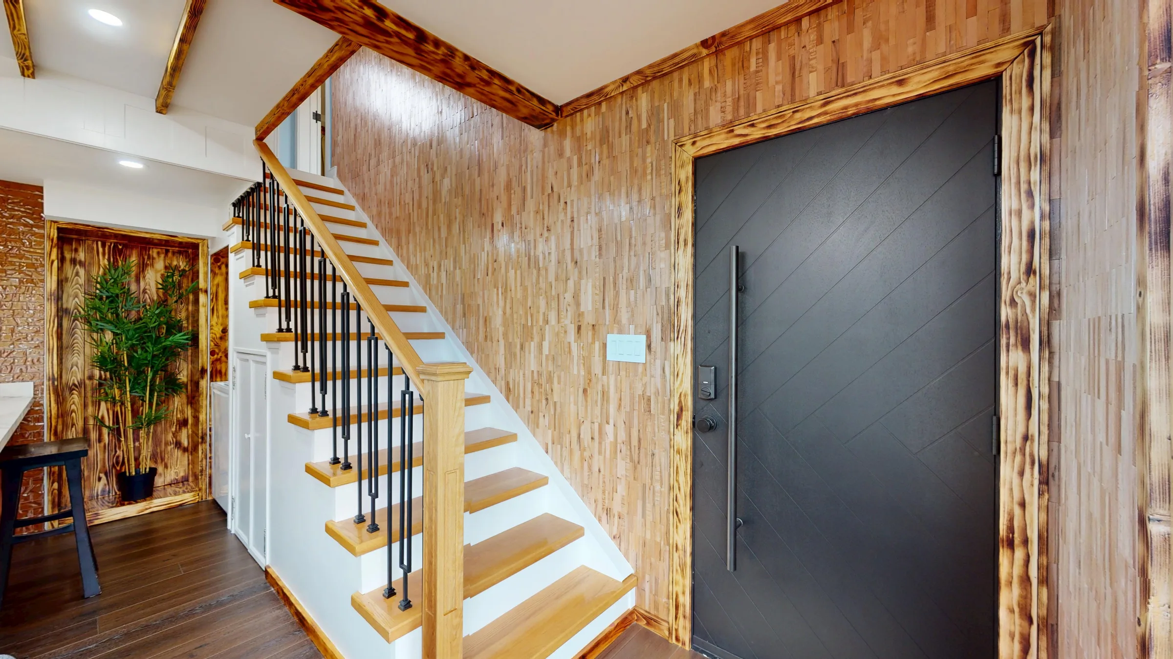 Front door with keypad entry