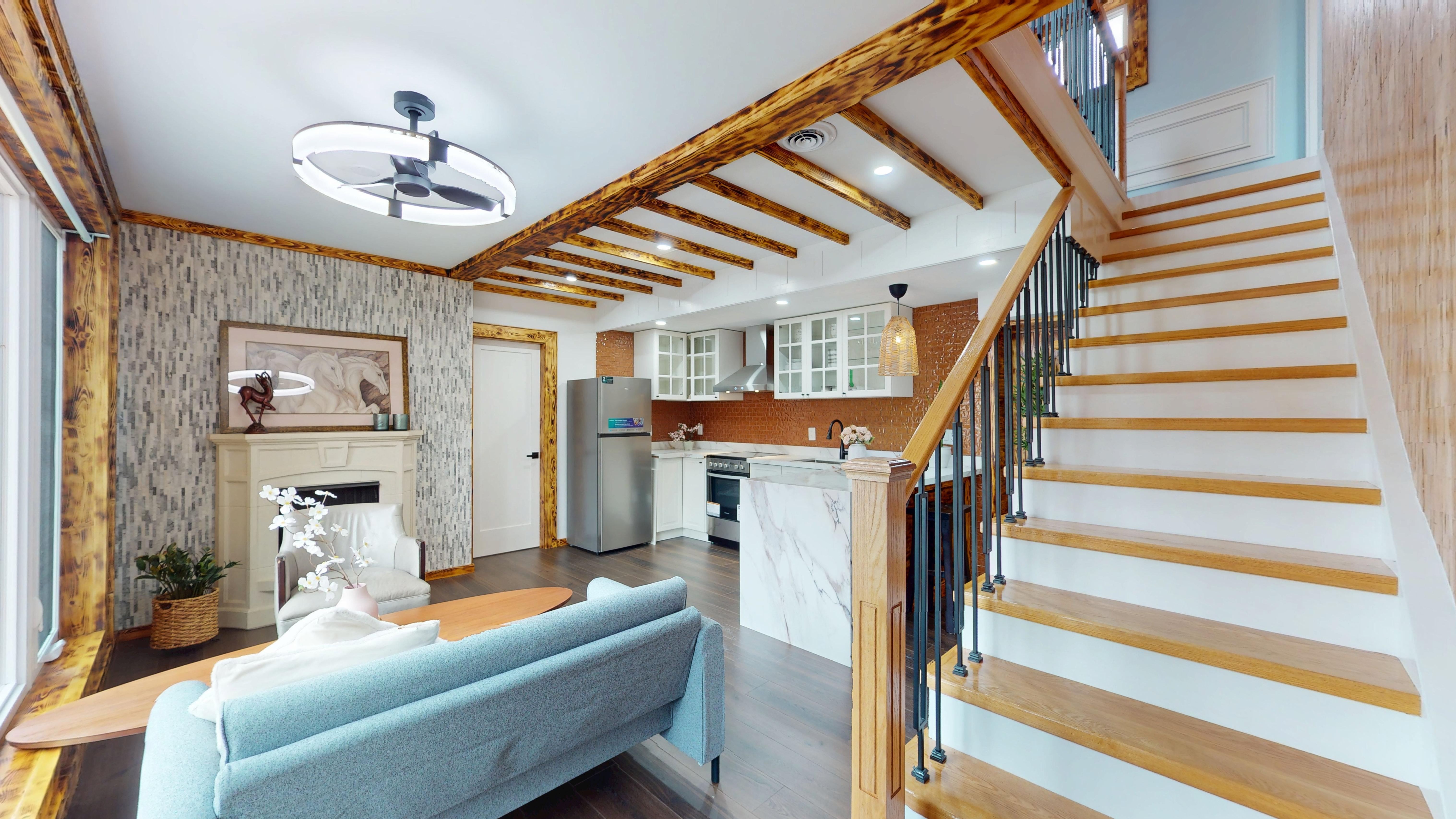 Living room seating area, third angle